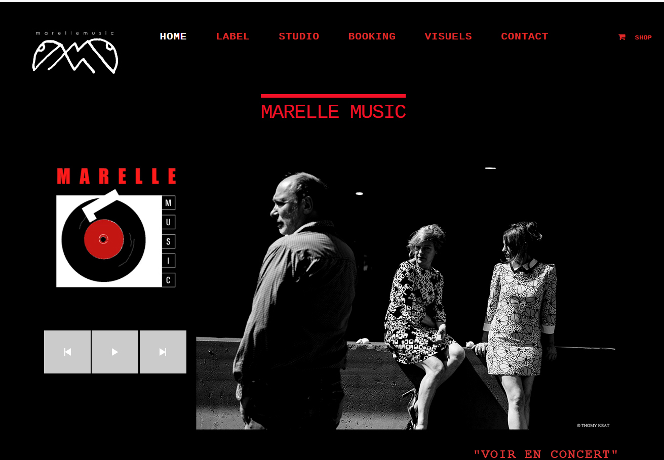 Site du label musical Marelle Music